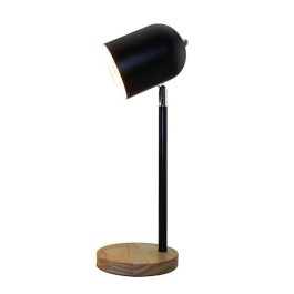 180-BARTOLO-LAMPARA DE MESA/ESCRITORIO E27 MADERA NEGRO