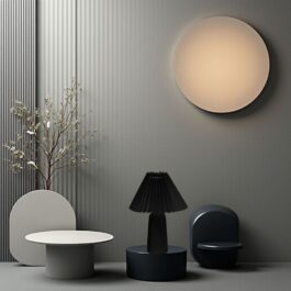 Home 1 180-PLIZ-LAMPARA DE MESA E27 NEGRA M250X250X320MM