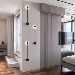 180-TIN I-APLIQUE DE PARED LED 10 W NEGRO