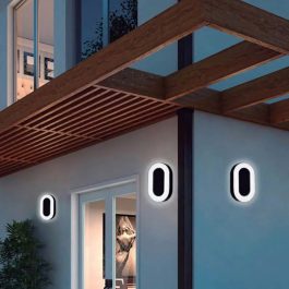 Home 15 180-WILLY II-APLIQUE OVAL LED 9 W LC NEGRO