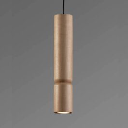ID-COLGANTE LISO 20 CM MADERA PARAISO GU10