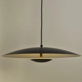 180-BONVIVIANT-COLGANTE ALUMINIO 1 LUZ LED 12 W NEGRO