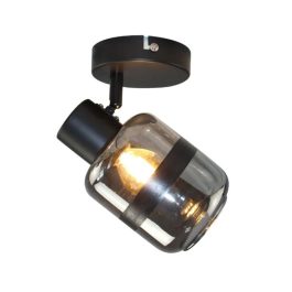 180-FUGAZI I-APLIQUE 1 LUZ E27 CRISTAL HUMO