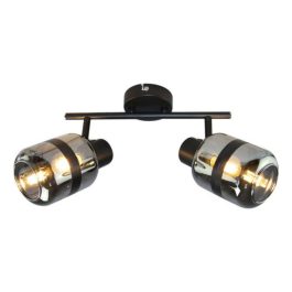 180-FUGAZI II-APLIQUE 2 LUCES E27 CRISTAL HUMO
