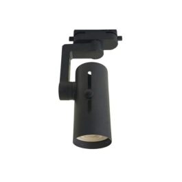 180-LAVY RIEL-CABEZAL REGULABLE P/RIEL GU10 NEGRO
