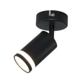180-LOGY I-APLIQUE 1 LUZ GU10 NEGRO