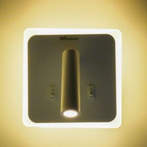 180-LUMO-APLIQUE LED 11W USB + C 2 INTERR. BLANCO