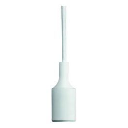 180-SILICON-COLGANTE E27 SILICONA CABLE TELA 1 MT BLANCO
