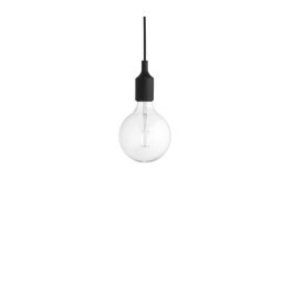 180-SILICON-COLGANTE SILICONA E27 CABLE TELA 1 MT NG