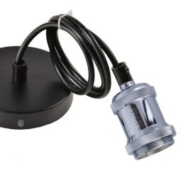 180-VINYL-COLGANTE ARMADO E27 BASE CROMO VINTAGE