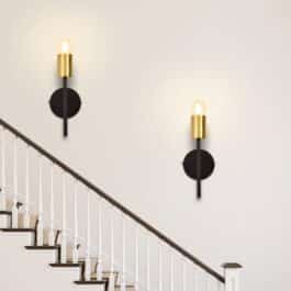 ID-APLIQUE NORDICO 1 LUZ COMBINADO ORO/NG