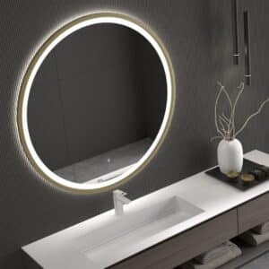 ID-ESPEJO REDONDO 80 CM TOUCH LED CON ARENADO