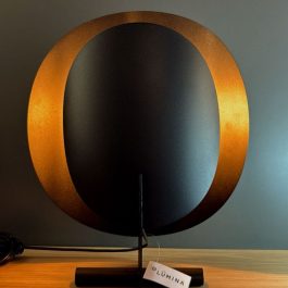 ID-MAGNOLIA-LAMPARA DE MESA METALICA E14 NEGRA