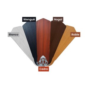 WINDLUX-VENTILADOR ACANTO NG C/PALAS MADERA NOGAL
